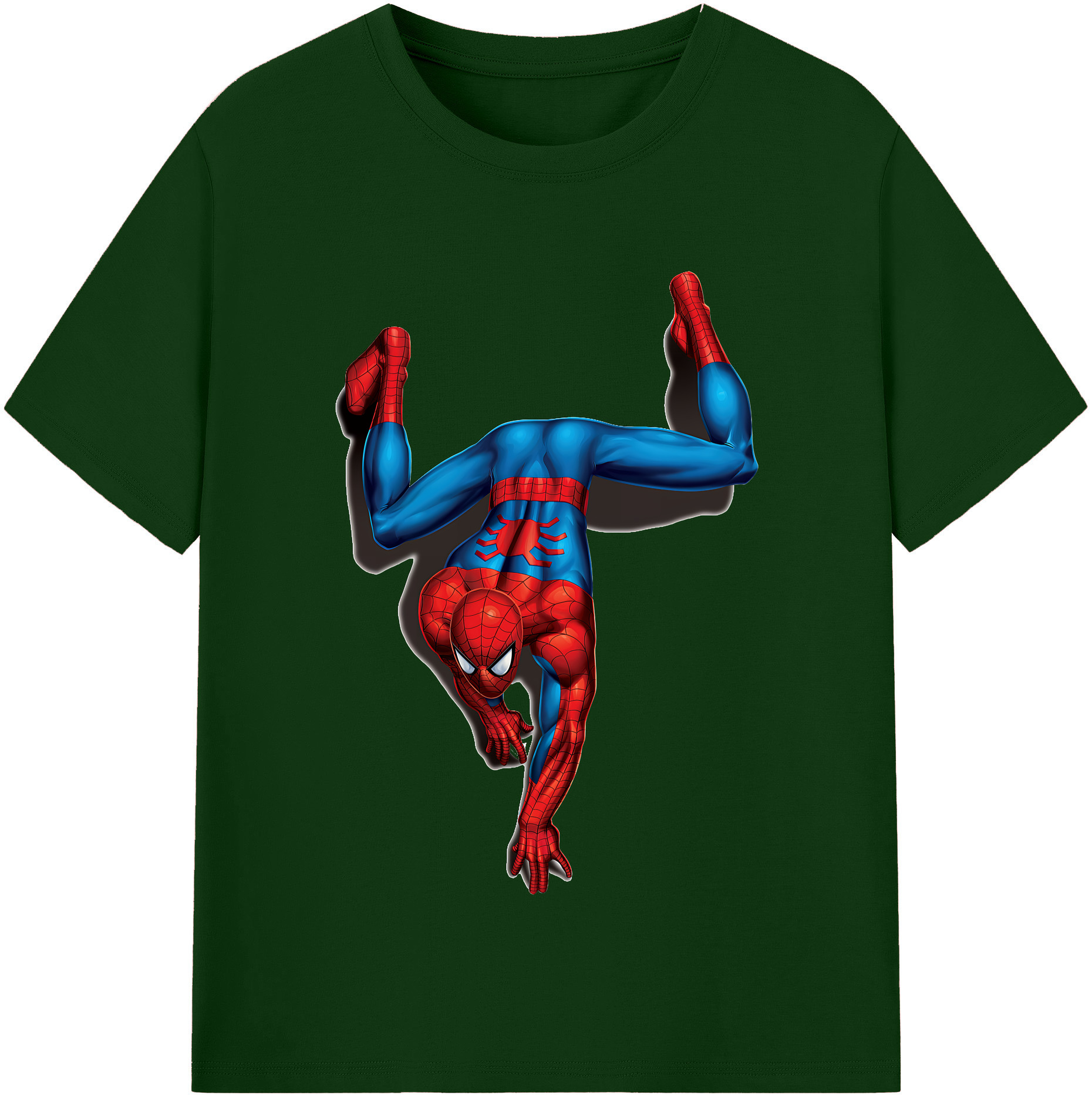 （画像用） Spider Man スパイダーマン 綿100％半袖Tシャツ（フロントプリント）